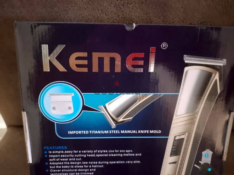 مكنة حلاقة رجالي للبيع ماركة KEMEI بعدا جديد السعر 15$ منهي 7