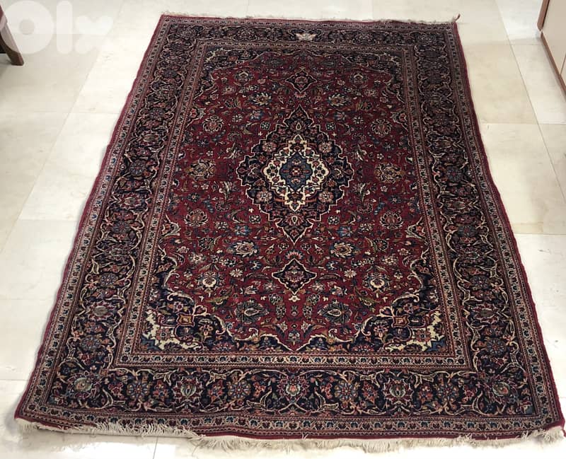 HandknottedPersian Kashan carpet 0
