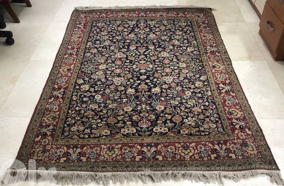 Handknotted Persian Qum carpet 0