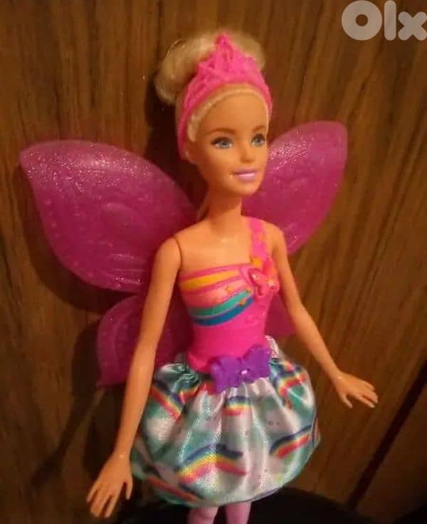 Barbie DREAMTOPIA FLYING WINGS FAIRY Mattel Good doll, no fly wings 0