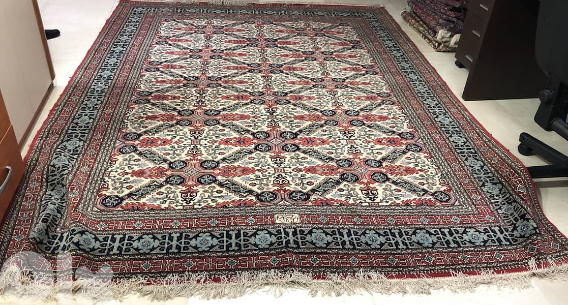 Handknotted Persian Qum carpet 0
