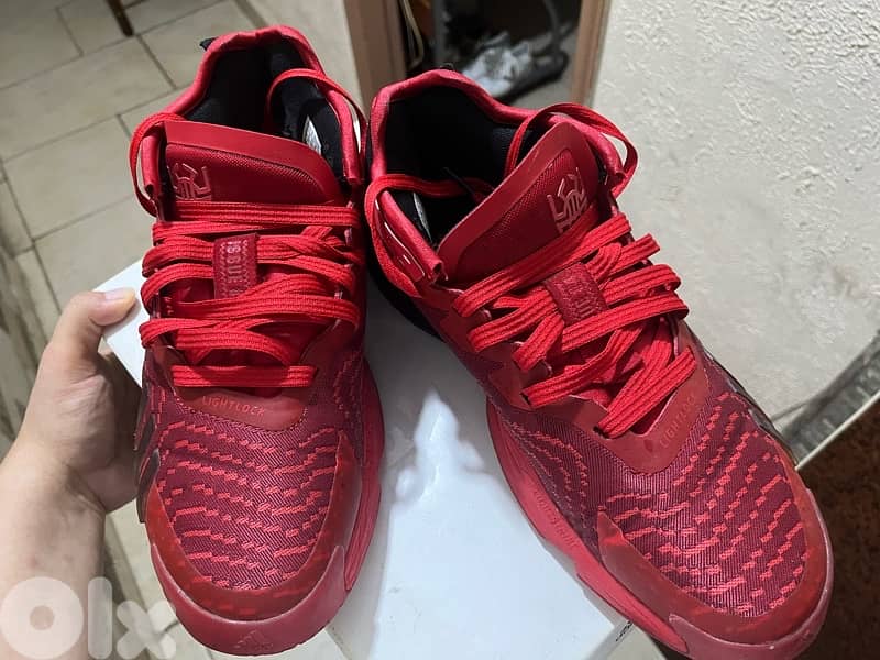 Mitchell Red adidas original Basketball Shoes size 42 0