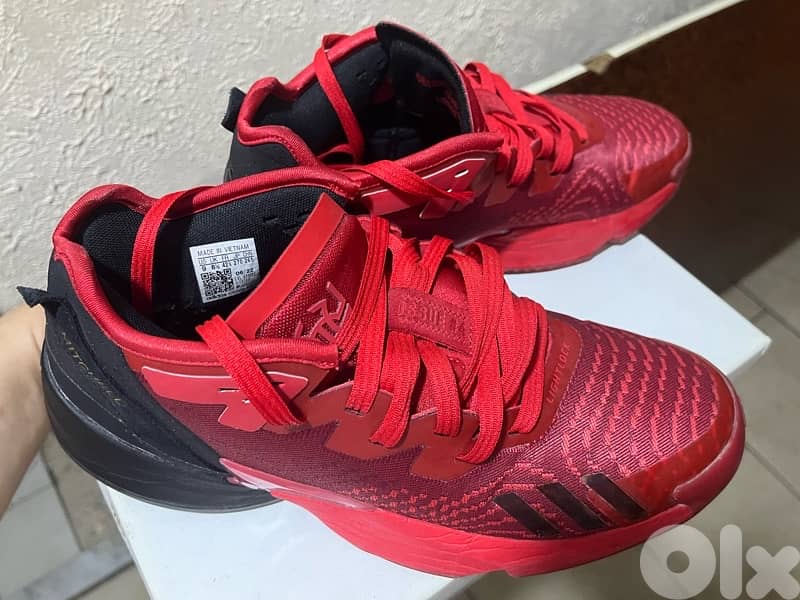 Mitchell Red adidas original Basketball Shoes size 42 3
