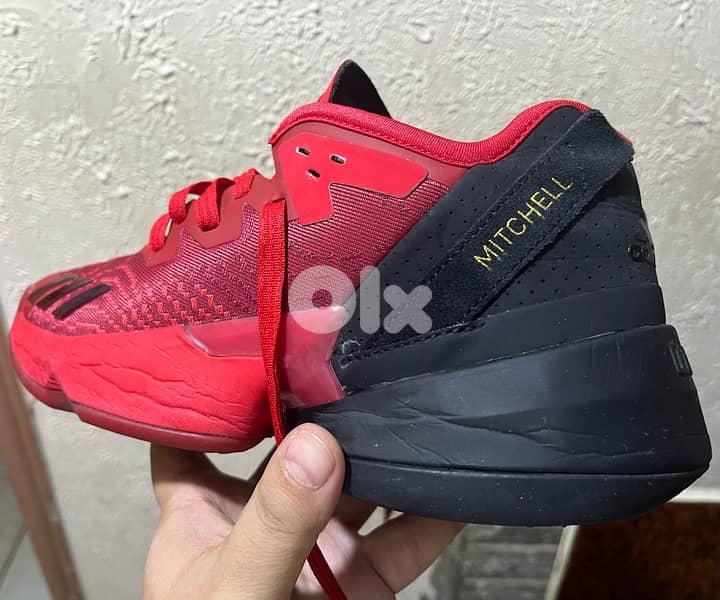 Mitchell Red adidas original Basketball Shoes size 42 9