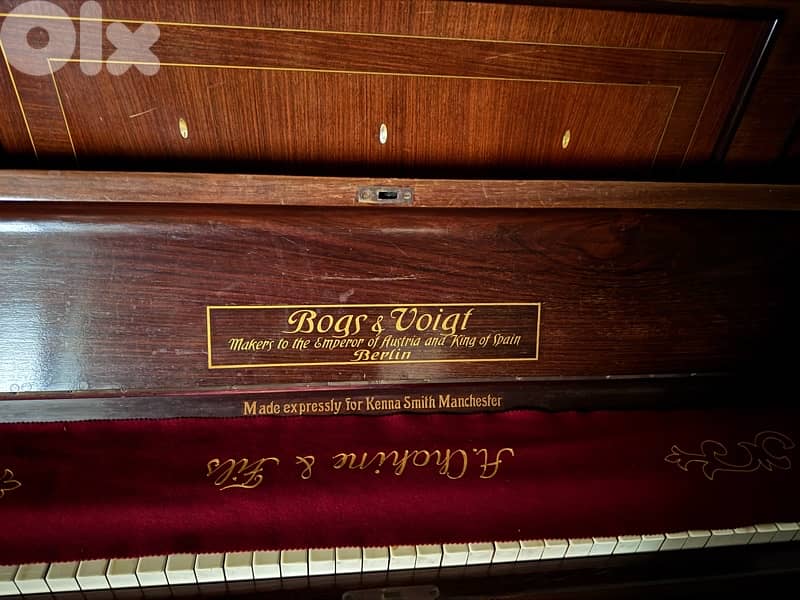 Bogs & Voigt Piano - Rare and Fully Intact 1