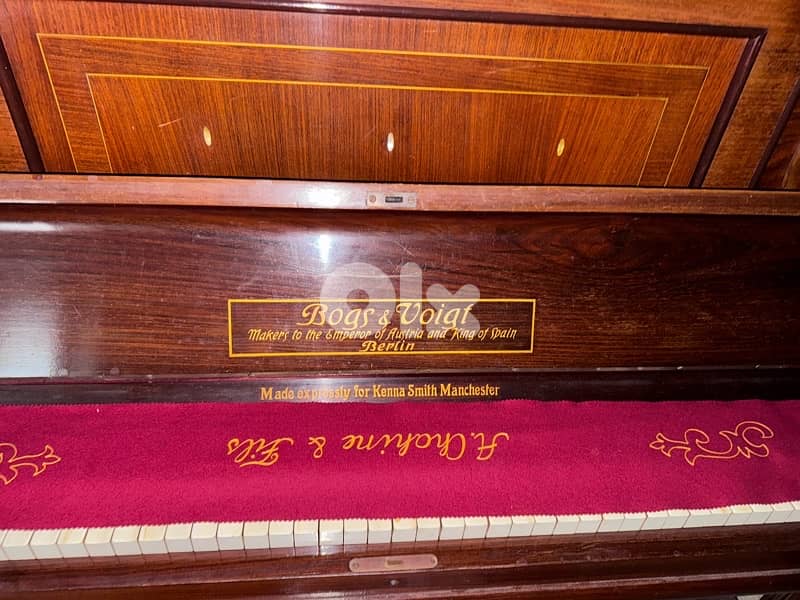 Bogs & Voigt Piano - Rare and Fully Intact 2
