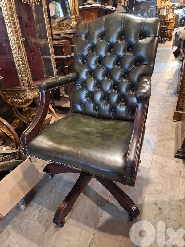 English genuine leather office chair 1