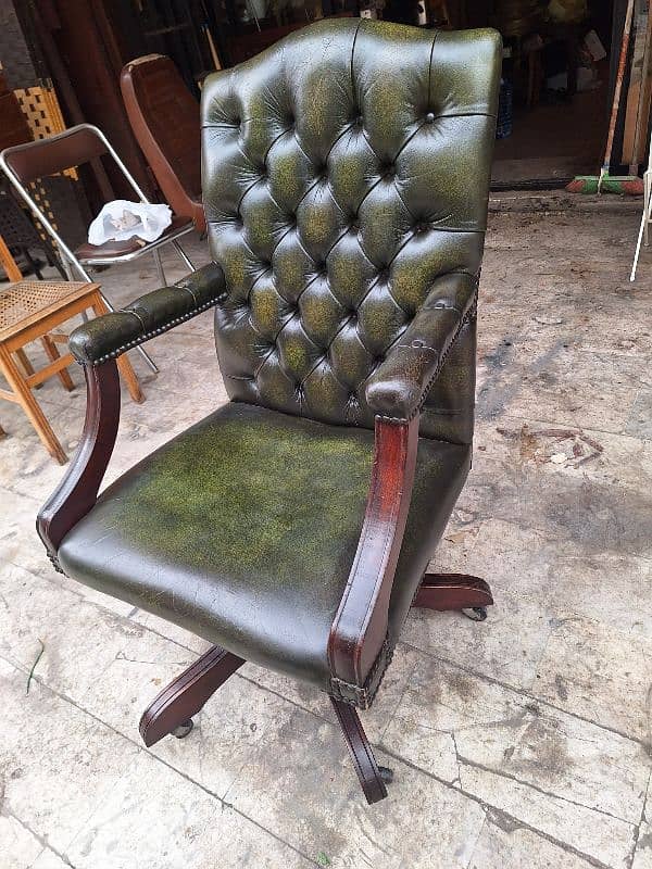 English genuine leather office chair 3