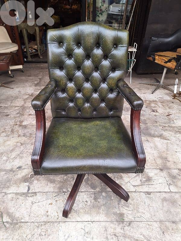 English genuine leather office chair 6