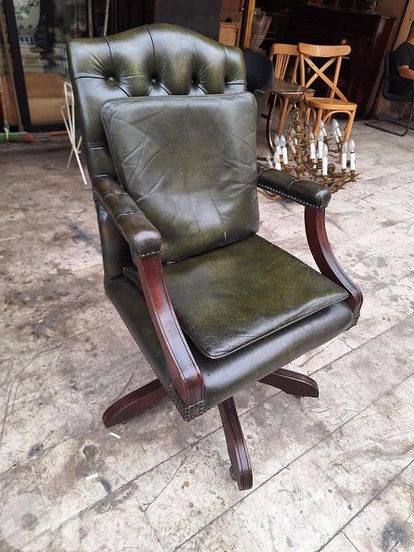 English genuine leather office chair 9