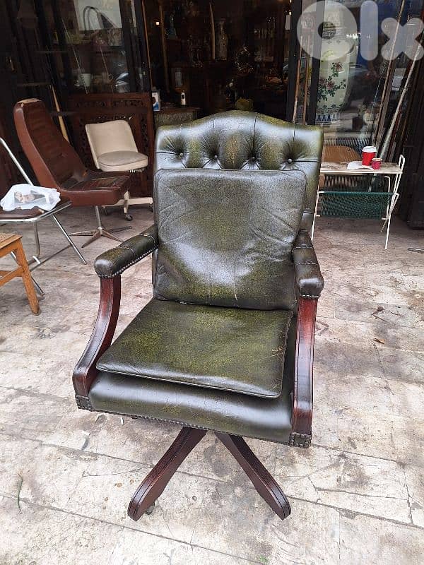 English genuine leather office chair 10