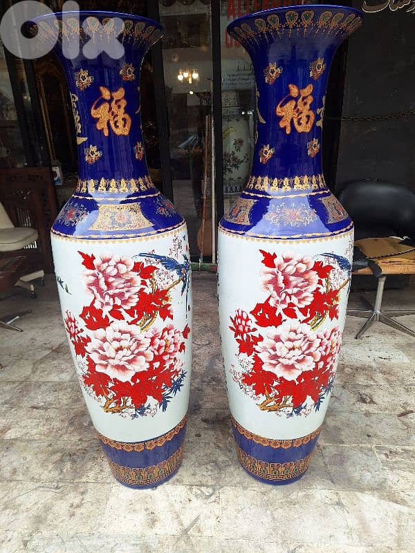 vase Chinese big size 150 cm two pieces 3