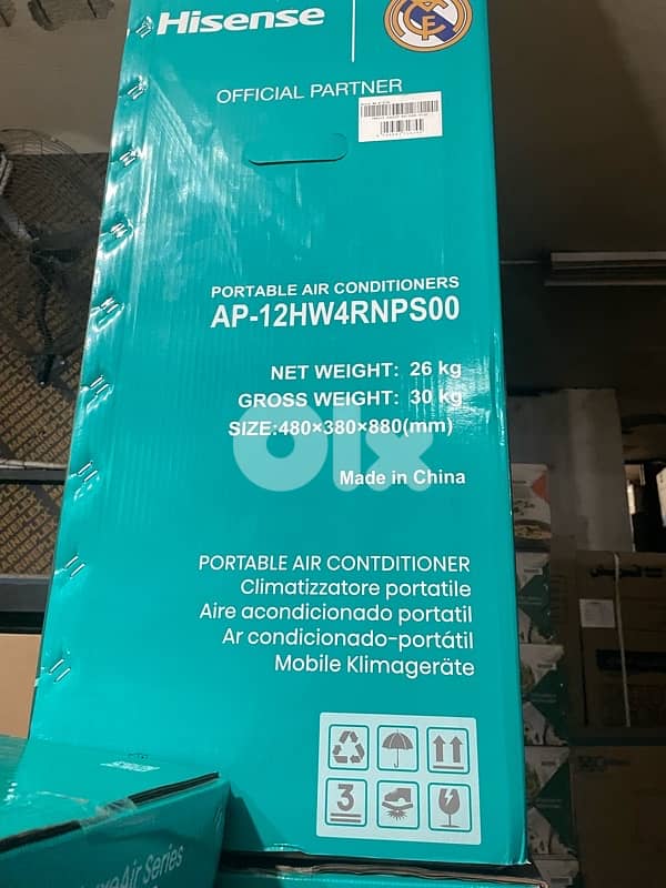 New Hisense R32 Portable Air Conditioner 12000 Btu/hr 6