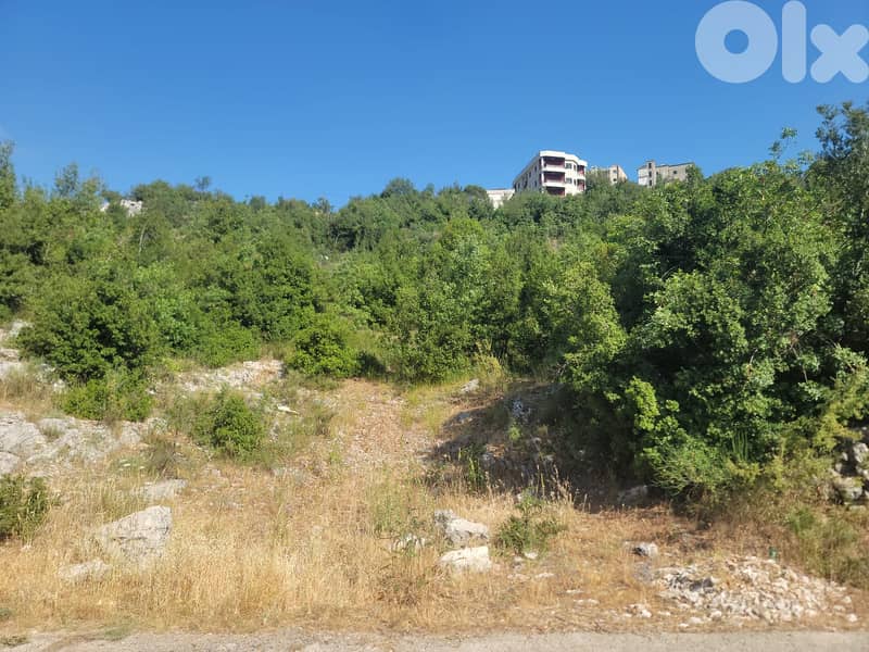 achkout land 1228 sqm for sale open mountain view #6680 1
