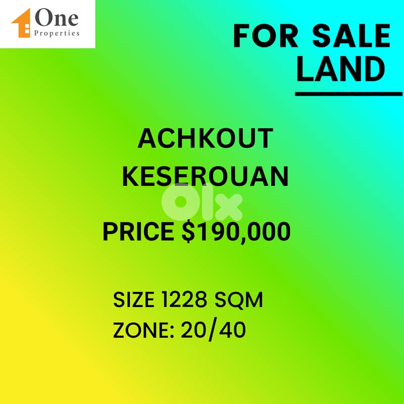 LAND FOR SALE IN ACHKOUT 0