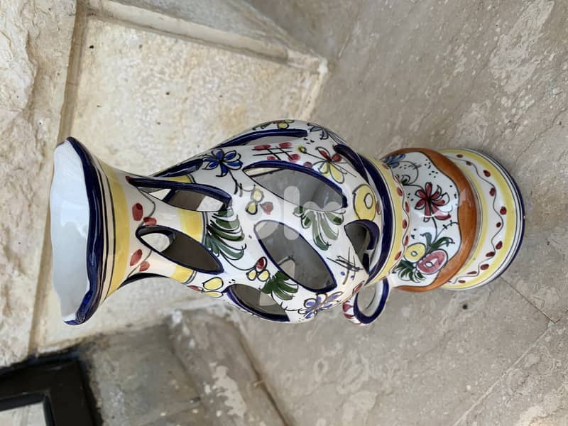 Portuguese Vase and Candkestick 0