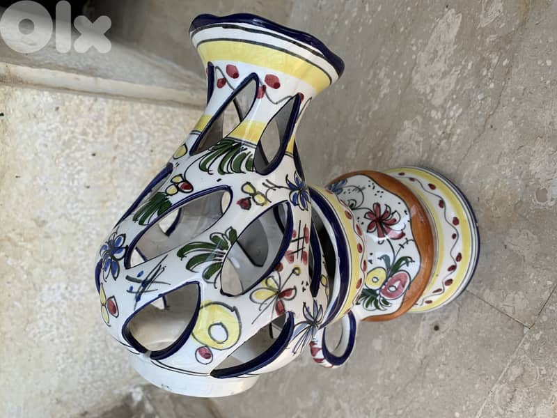 Portuguese Vase and Candkestick 1