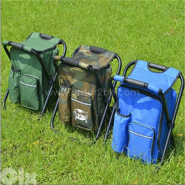 Portable Backpack Chair – Fold-Out Seat & Cooler for Camping (150 kg) 10