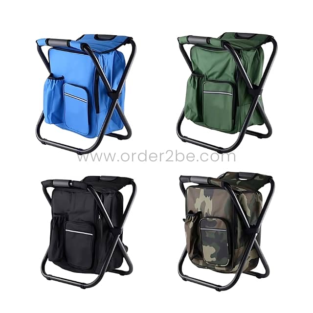 Portable Backpack Chair – Fold-Out Seat & Cooler for Camping (150 kg) 11