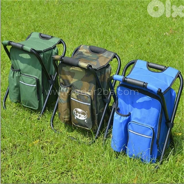 Portable Backpack Chair – Fold-Out Seat & Cooler for Camping (150 kg) 10