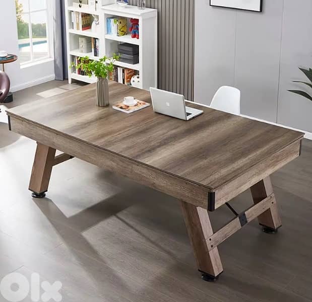 POOL TABLE 8 FT WITH TABLE TENNIS & DINNING TOP 0