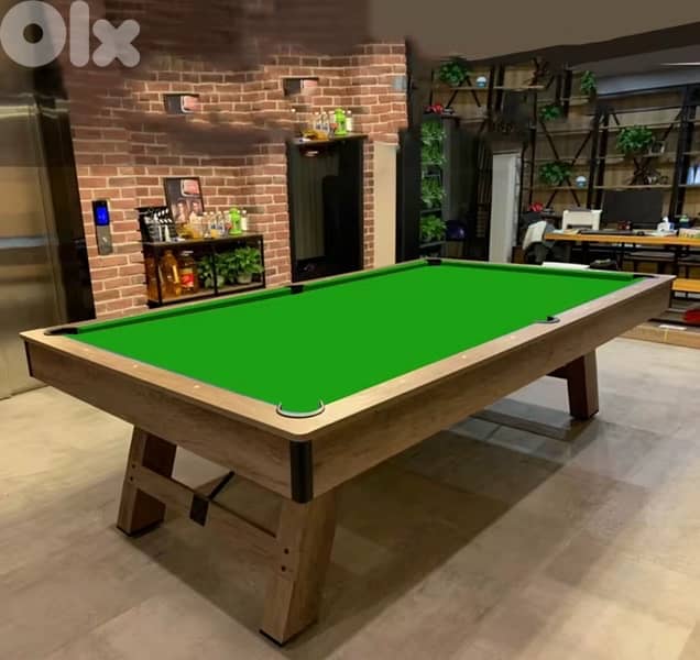 POOL TABLE 8 FT WITH TABLE TENNIS & DINNING TOP 1
