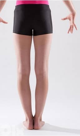 DOMYOS  Basic Black Shorts for Girls Artistic Gymnastics - Size 8-10 3