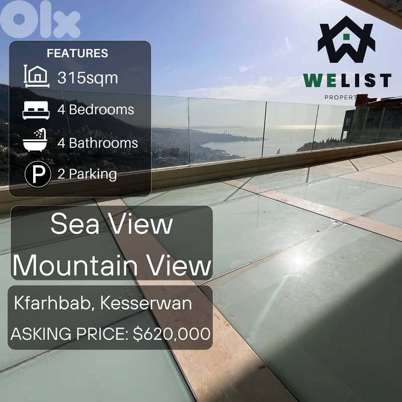 315sqm Apartment for sale in Kfarhbab, Kesserwan   REF: MA25MSKF315620 0