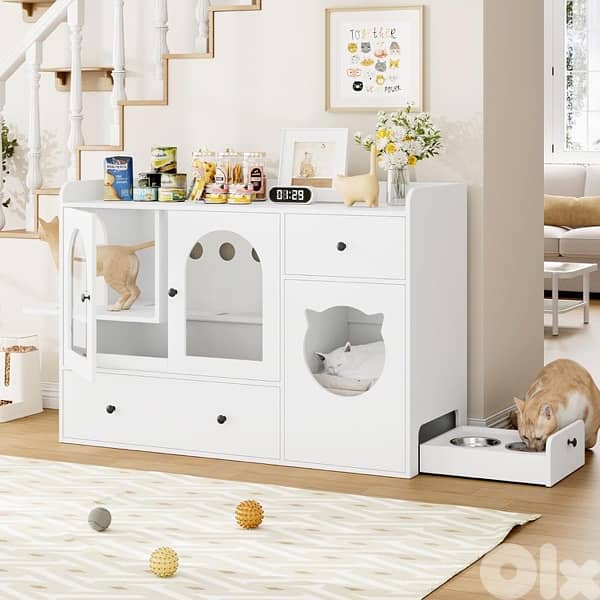HOMFA CAT LITTER BOX FURNITURE 5