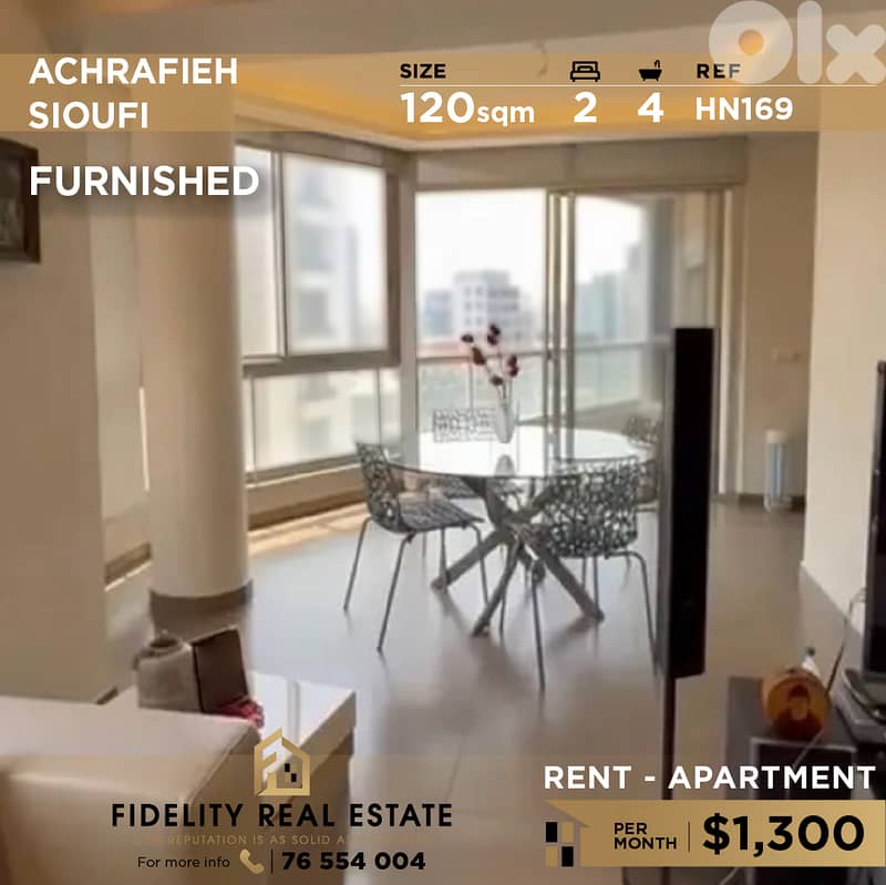 Apartment for rent in Achrafieh HN169 شقة  للإيجار في الأشرفية 0