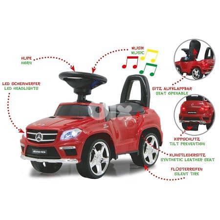 Jamara Officially Licensed Push-Car Mercedes-Benz AMG GL - سيارة دفع 3