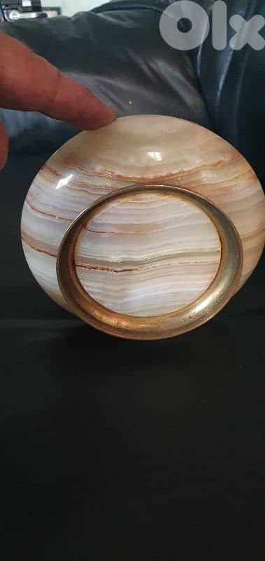 منفضة عدد ٢ انتيك نحاس و رخام اونيكس