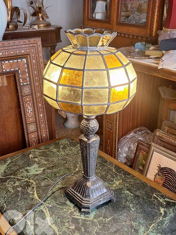 italian colored glass lamp 0