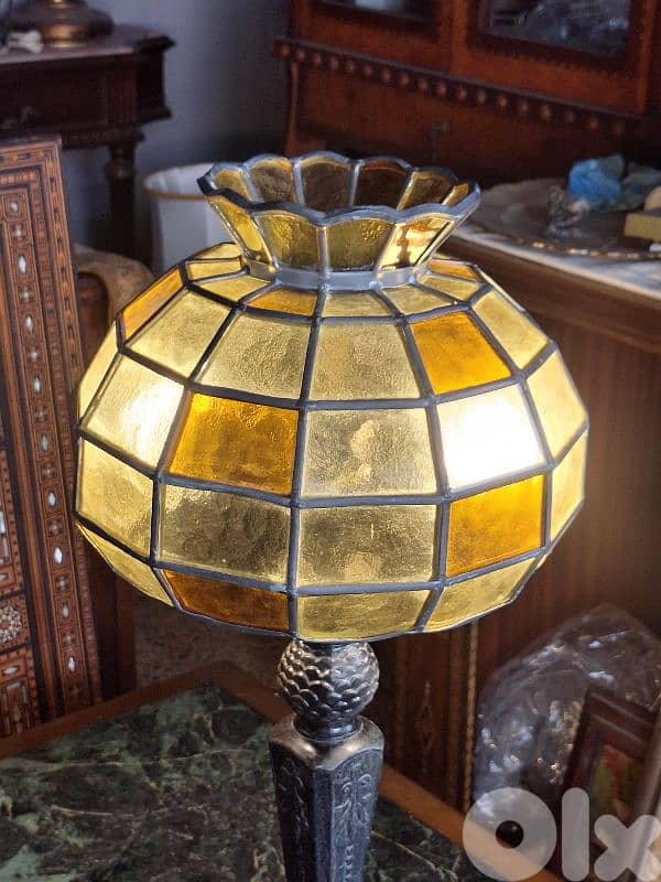 italian colored glass lamp 1