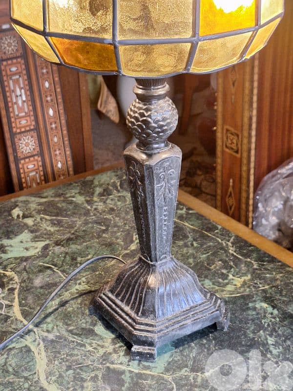italian colored glass lamp 2