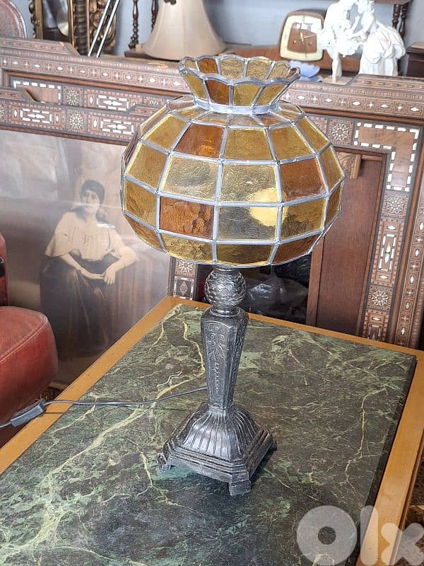 italian colored glass lamp 4