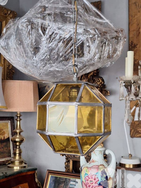 colored glass lantern 1