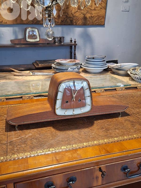 art deco antique mantel clock 1