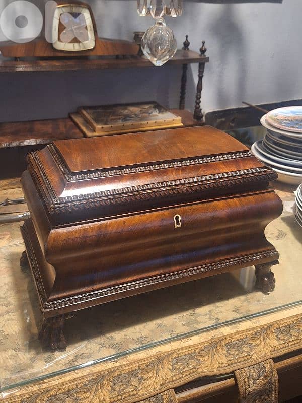 english antique jewellery box 1