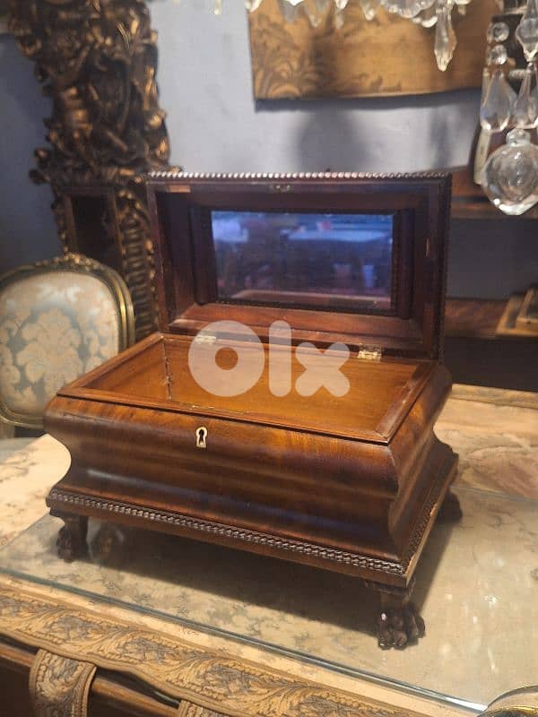 english antique jewellery box 3