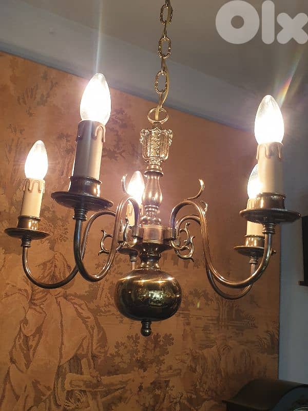 antique bronze chandelier 1