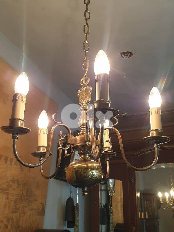 antique bronze chandelier 2