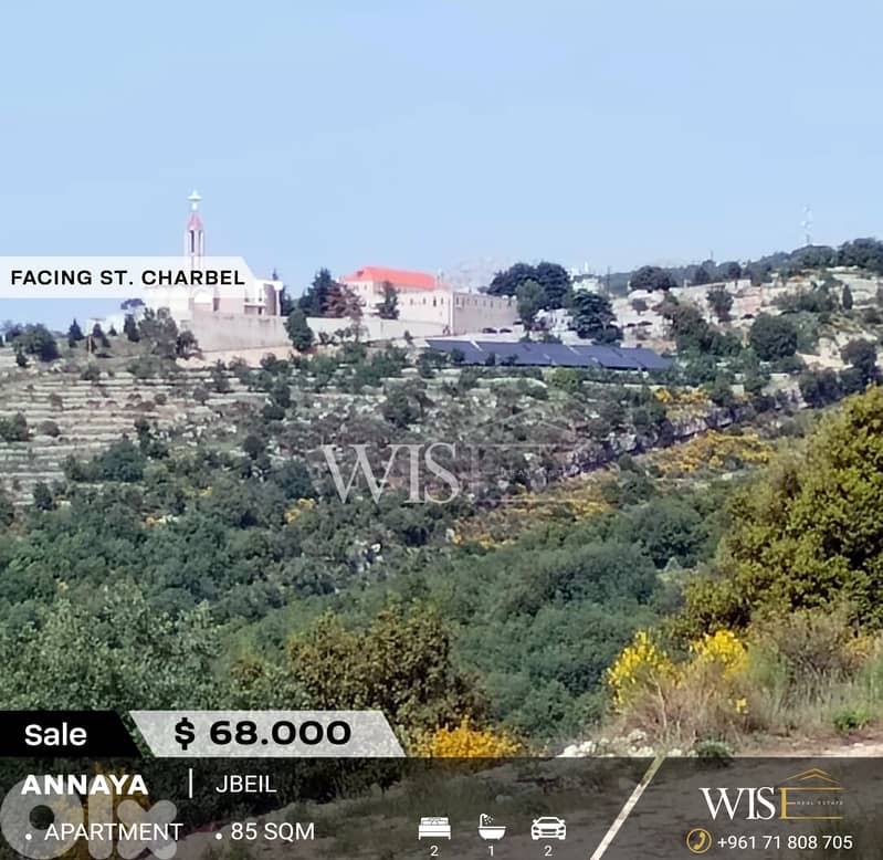 85 SQM Apartment for SALE in Annaya - Jbeil! 0