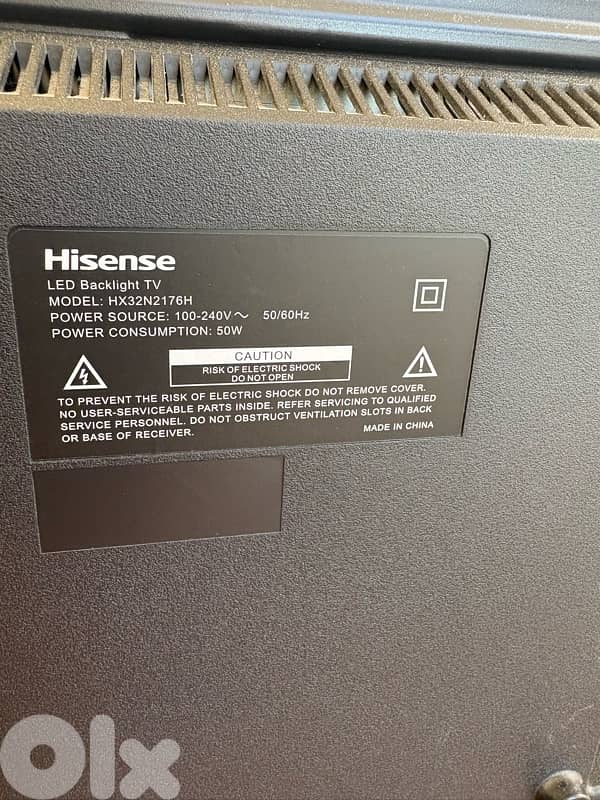 HISENSE 32’ LED TV 2