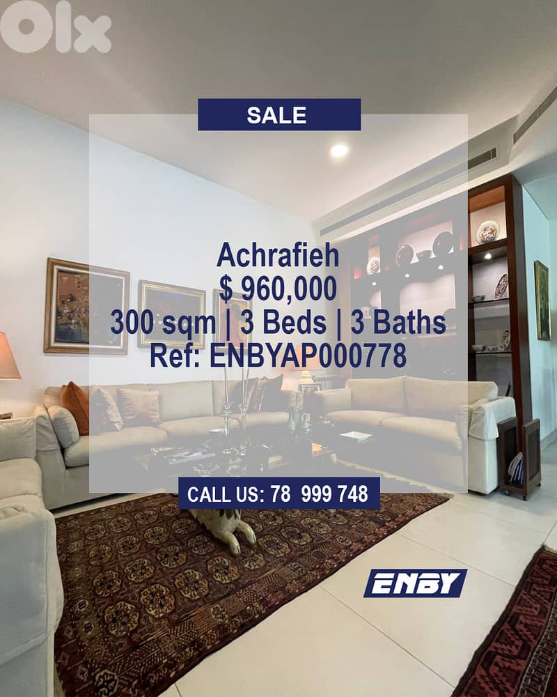 Apartment for Sale in Achrafieh | Attractive Price | Golden Square 0
