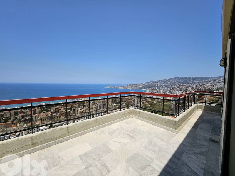 Roof Apartment + Terrace+ Sea View 4 Sale in Sahel Aalma - ساحل علما 0