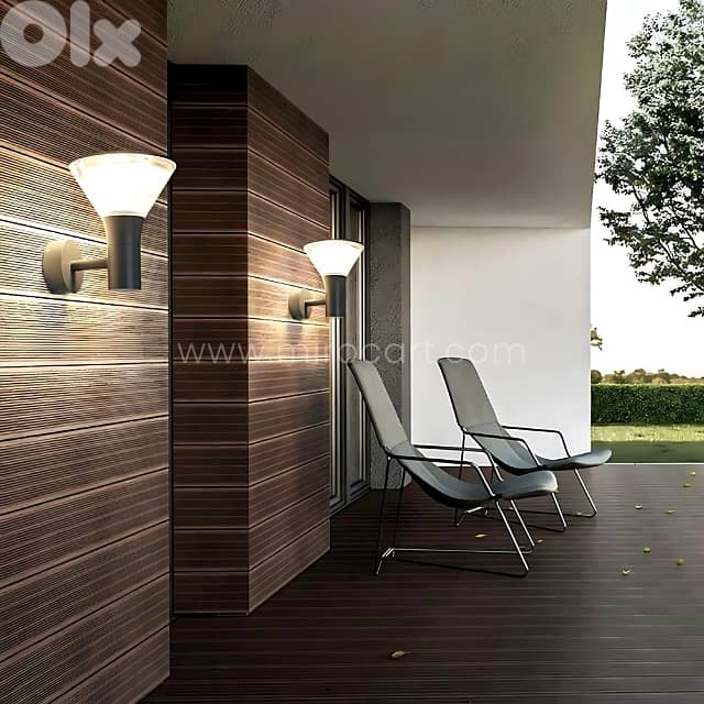 Modern Outdoor Wall Light – Warm Garden Glow & Waterproof Aluminum 2