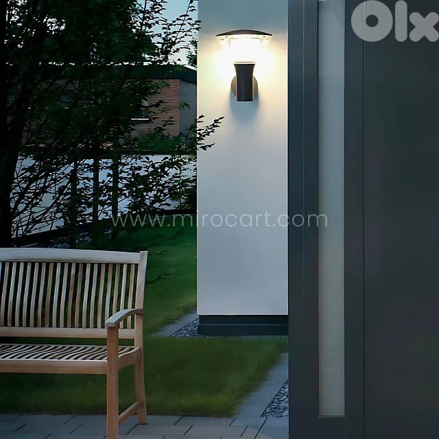 Modern Outdoor Wall Light – Warm Garden Glow & Waterproof Aluminum 5