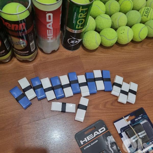 tennis  balls +grips+shock absorption bargain price 3