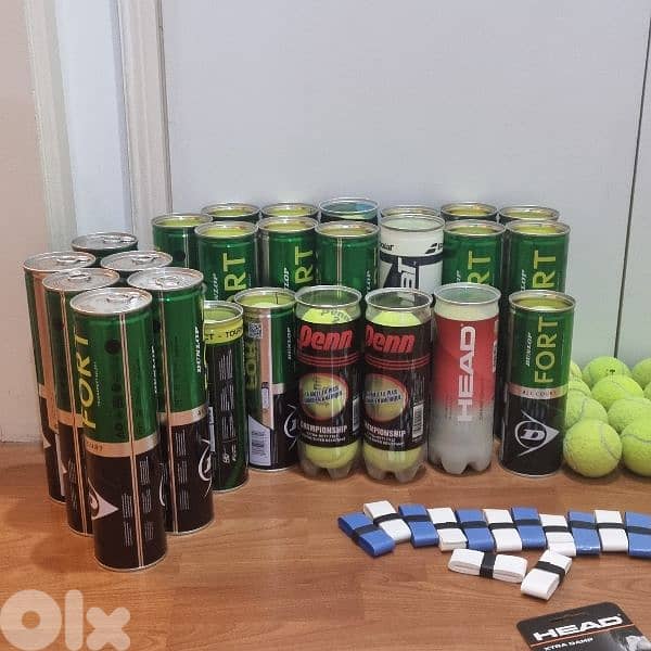 tennis  balls +grips+shock absorption bargain price 9